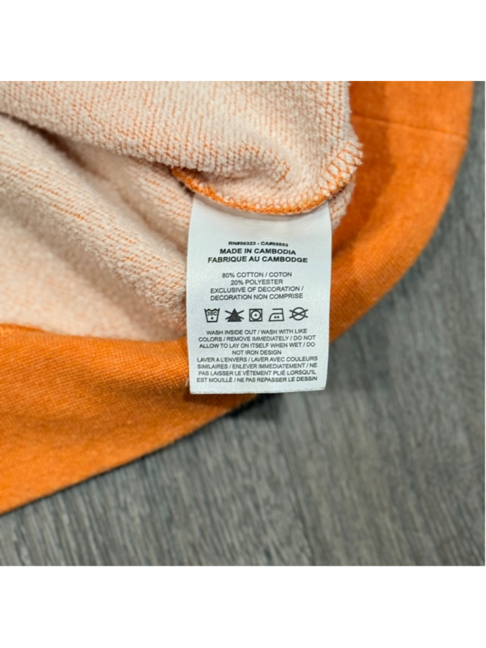 Nike Women’s Heather Orange Sweatshirt with White Logo Size XS - Picture 9 of 9